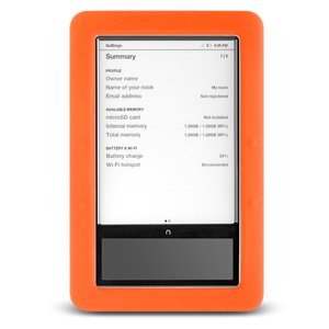 Silicone Skin Case for Barnes & Noble NOOK 1 (Orange) Image Silicone Skin Case for Barnes & Noble NOOK 1 (Orange)