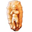 Baby Jesus in Cradle - Olive wood (17x8.5x6.5 cm or 6.7x3.4x2.6")
