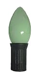 Set Of 25 Neon Green C9 Halloween Lights 25' - Black Wire #ES65-872