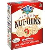 Blue Diamond Natural Almond Nut-Thins Cracker Snacks Smokehouse -- 4.25 oz