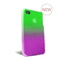 グラデーションが美しい iFrogz iPhone4 用 SWERVE ポリカのインナーとTPUアウターのダブル構造で耐久性も備わったライム/ピンク色 IP4GSR-FLM/PNK Designed in USA