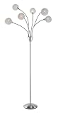 Adesso 4511 Pom Pom Floor Lamp Satin Steel