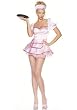 2PC Diner Waitress Sexy Holiday Party Costume