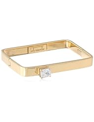 Kelly Wearstler Alexandria 18k Gold Plated Clear Faceted Crystal Bracelet, 2.36"