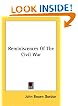 Reminiscences Of The Civil War