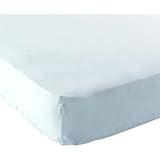 Luvable Friends Fitted Portable Crib Sheet, Blue