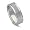 18K White Gold Comfort Fit Men's Wedding Band, 7mm