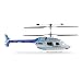 Jet Ranger Body Set, Blue/Silver: BCX/2