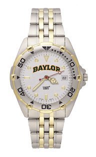 Baylor Bears Mens All Star Sterling Silver Bracelet Watch Baylor Bears Mens All Star Sterling Silver Bracelet Watch