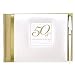 C.R. Gibson Guest Book with Pen, Golden 50th Anniversary
