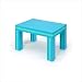 Offi&Company EVA Foam Table - Blue/Green