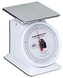 Detecto PT-25R Petite Top Loading Dial Kitchen - Food Scale, 25 lb. x 1/8 lb., Rotating Dial