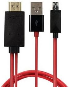 Jomaxzon 6.5 Feet MHL Micro USB to Hdmi 1080p Hdtv Adapter Cable for Samsung Galaxy S3 S4 S5 Note 2 Note 3 and Samsung Tablet Tab 3, Tab S, Tab Pro, Note Pro