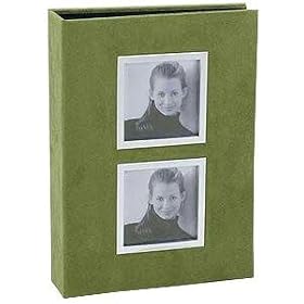 Sage green suede album for 200 photos - 4x6
