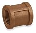 Industrial Grade 1VFE4 Coupling, Red Brass, 1 In, 150 PSI