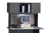Office Products : 48 Inch Hutch In Slate Frame With Gray Surface - Modular Office Furniture