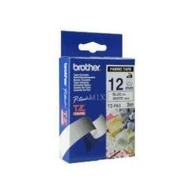 Brother Blue on White 12mm Fabric Tape