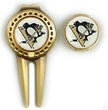 Pittburgh Penguins Hat Clip and Divot Tool Combo