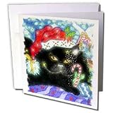 Cindy Thorrington Haggerty Earth Animals Spirits - Kittys Magical Christmas - Greeting Cards-12 Greeting Cards with envelopes