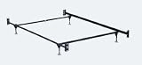 Hollywood Bed Frames Bed Frame with Headboard/Footboard Attachment/4 Legs and Adjustable Glides, Twin/Full