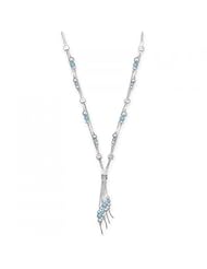 MMA Silver - 18 inch Double Strand Synthetic Opal Bead Necklace