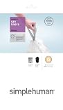 simplehuman Bin Liners (40), Code Q, 50 Litre, 2 Packs x 20, CW0176