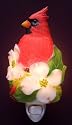 Flowers of Light Night Lights Cardinal with Dogwood