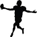 Wallmonkeys Football Silhouette Wall Decal Peel and Stick Graphic (12 in W x 12 in H) WM79230