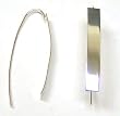 Sterling Silver Hoop Earrings (Rodium Plated)