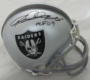 Rod Woodson Autographed Oakland Raiders Mini Helmet w/HOF