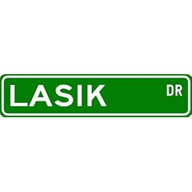 LASIK Street Sign ~ Personalized Family Lastname Sign ~ Gameroom, Basement, Garage Sign Novelty** METAL ALUMINUM