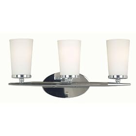 Kenroy Home 91683PN Aerial 3 Light Vanity, Polished Nickel Finish
