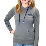 Volcom Back In The Line Hooded Ladies Top - Grey Vintage - Small
