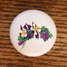 31xi5jhJOyL. SL500 AA216  FLOWERS COLUMBINE FLOWER DRAWER PULLS KNOBS
