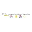 Texas Rangers 5-Charm Bracelet baseball bat, team logos, glove, baseball