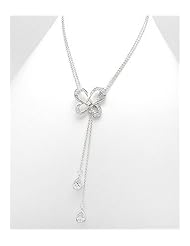 CZ Necklace In 92.5 Sterling Silver