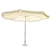 Sonnenschirm 4m ALU mit Kurbel champagner-wei�