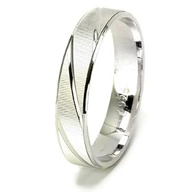 Spiral Diamond Cut 925 Sterling Silver Wedding Band Ring , 5: Jewelry