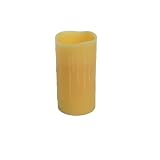 Enjoy Lighting 373703 Drip Timer Pillar Candle, Beeswax, 3-Inch by 6-Inch