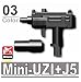 Uzi with Silencer (Black) - Custom Minifigure Piece
