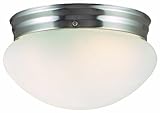 Design House 511576 Millbridge 1-Light Ceiling Mount, Satin Nickel