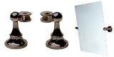 Oil Rubbed Bronze Victorian Mirror Pivots - Pair