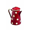 Emalia 1 Litre Coffee Pot, Red Spot