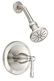 Danze D500515BNT Eastham Single Handle Shower Trim Kit with 3 1/2-Inch Showerhead, Brushed Nickel by