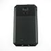 EK Aluminum Metal Protective Armor Cases w/ Gorilla Glass for Samsung Galaxy S4 i9500, Black
