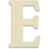 UNFINISHEDWOODCO Unfinished Wood Letter, 15-Inch, Monogrammed E, Large
