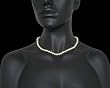 HinsonGayle Gem Collection Handpicked AAA 6.5-7.0mm White Cultured Freshwater Pearl Necklace (14k Yellow Gold)