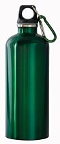 New Wave Enviro Tinted Stainless Steel Water Bottle (0.6-Liter, Green)