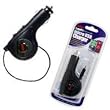 PREMIUM RETRACTABLE RAPID CAR CHARGER for Blackberry 8900, 9500, 9530 Storm, 9630 Tour / LG AX840 Tritan, CT810 Incite, VX11000 enV Touch, VX9200 enV3, VX7100 Glance / Samsung M540 Rant, R460, M630 / Motorola A455 Rival, Clutch I465 [RETAIL PACKAGING]
