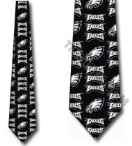 PHILADELPHIA EAGLES Ties Mens Grid Neckties